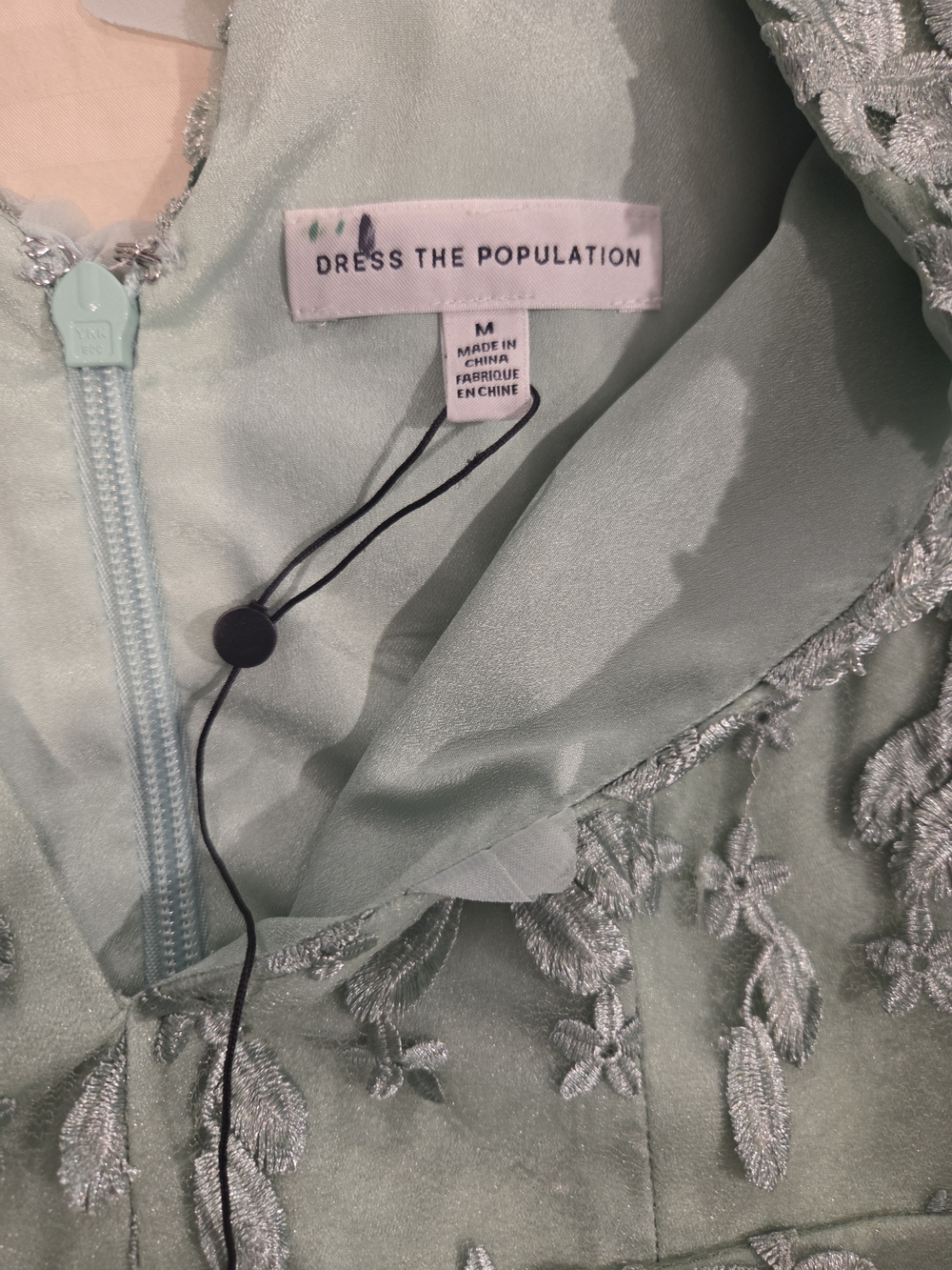 Dress The Population Floral Lace Dress, Size M - Picture 5 of 7